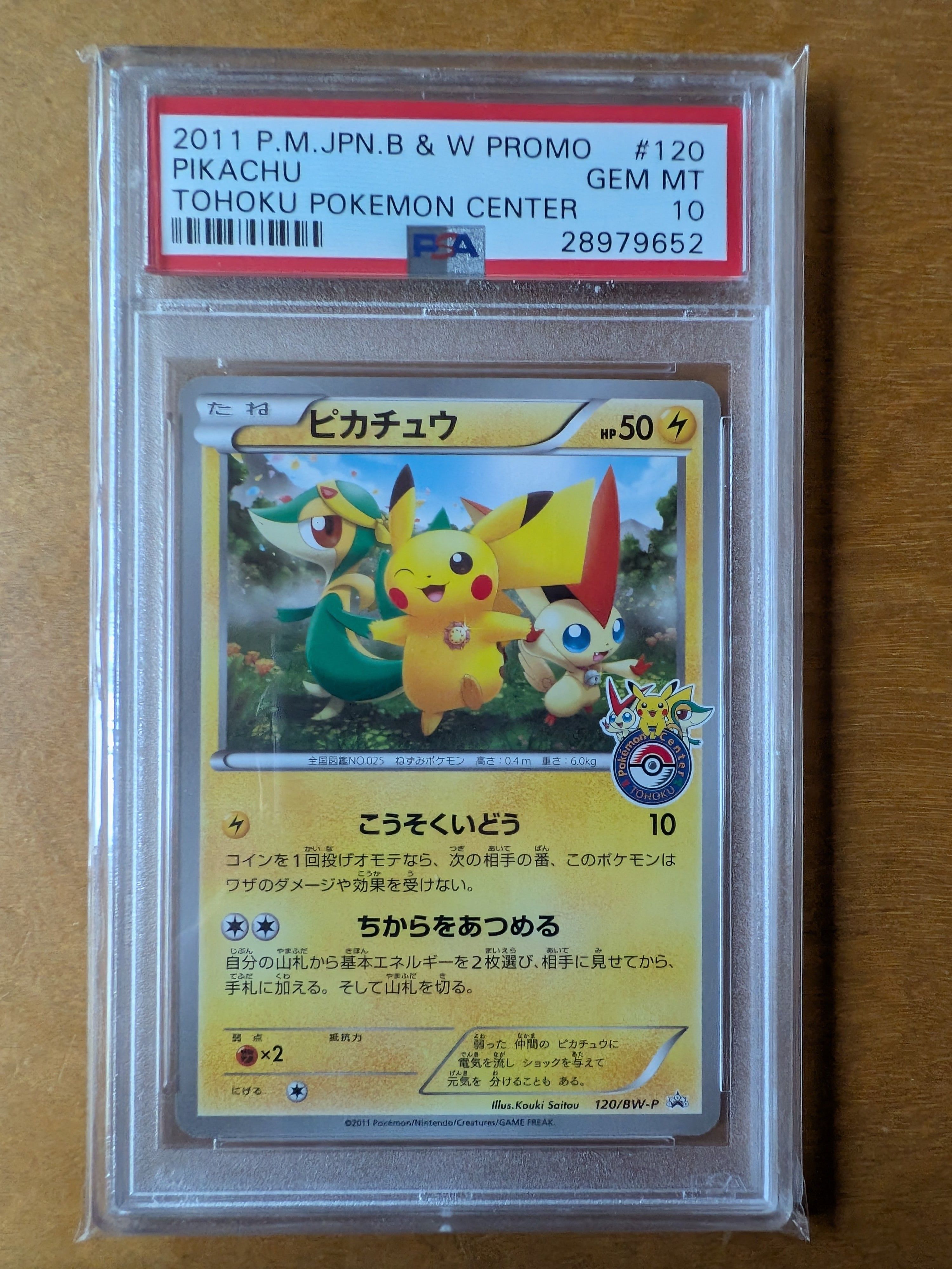 ピカチュウ P [BW-P 120/BW-P](プロモーションカード「ポケモンセンタートウホク オープン記念プレゼント」)