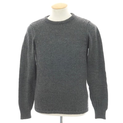 【中古】クルチアーニ CRUCIANI ウール クルーネック プルオーバーニット グレー【サイズ46】【メンズ】