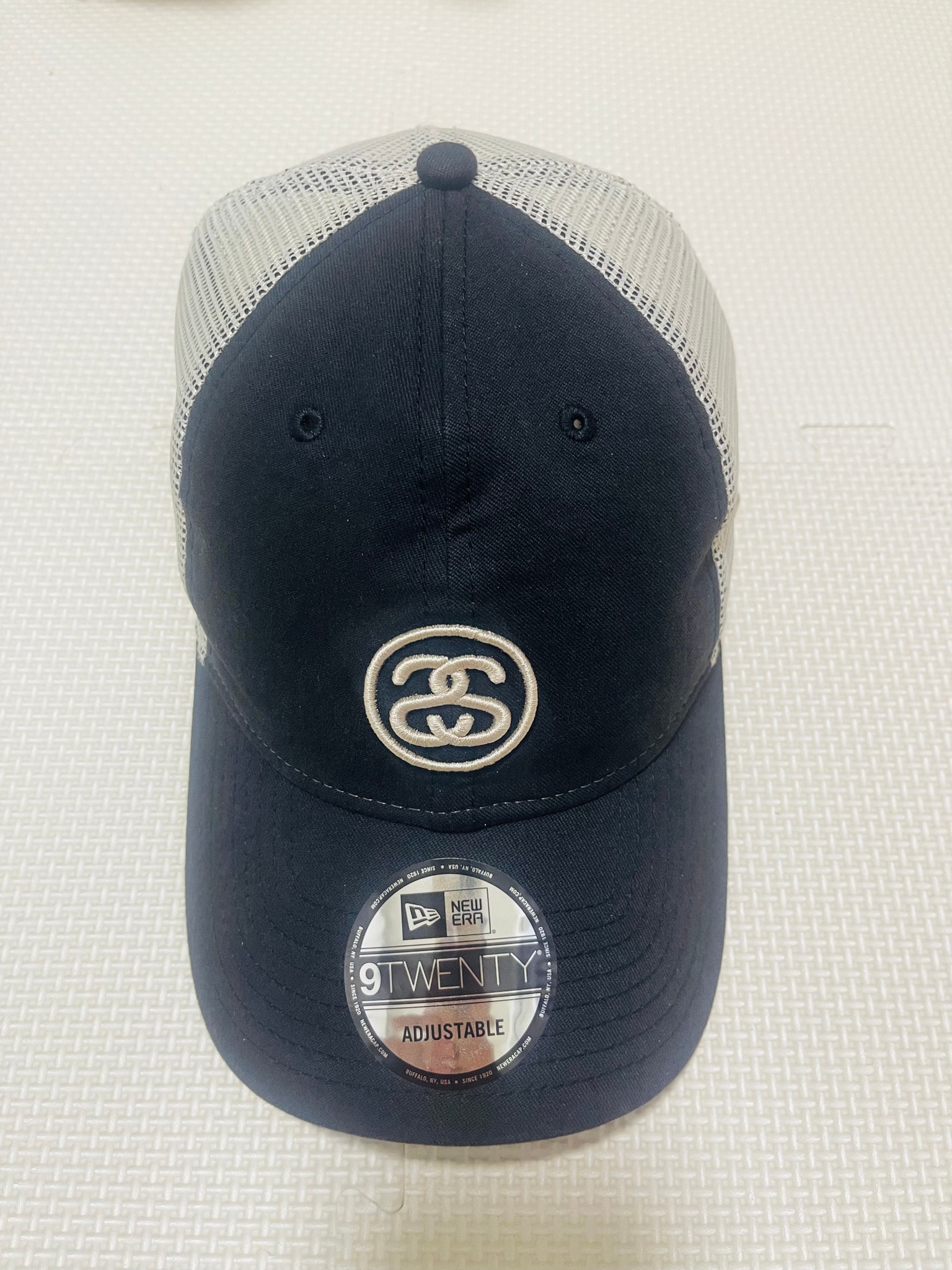 Stussy x NEW ERA 9Twenty SS Link Trucker "Black"