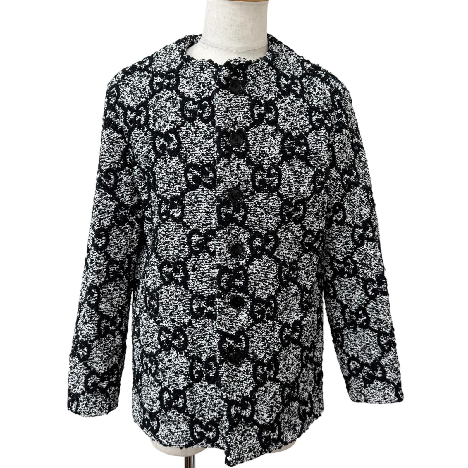 極美品 グッチ ジャケット ブラック メンズ 48 782745