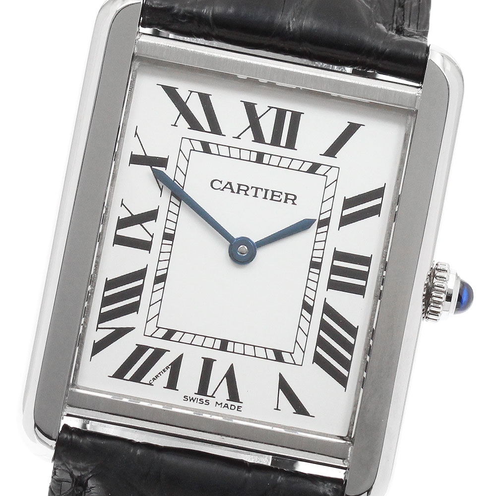 ☆良品 ★保 カルティエ タンクソロ LM  W5200003 メンズ 【中古】