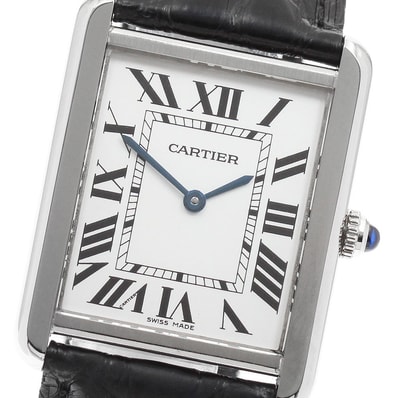 ☆良品 ★保 カルティエ タンクソロ LM W5200003 メンズ 【中古】