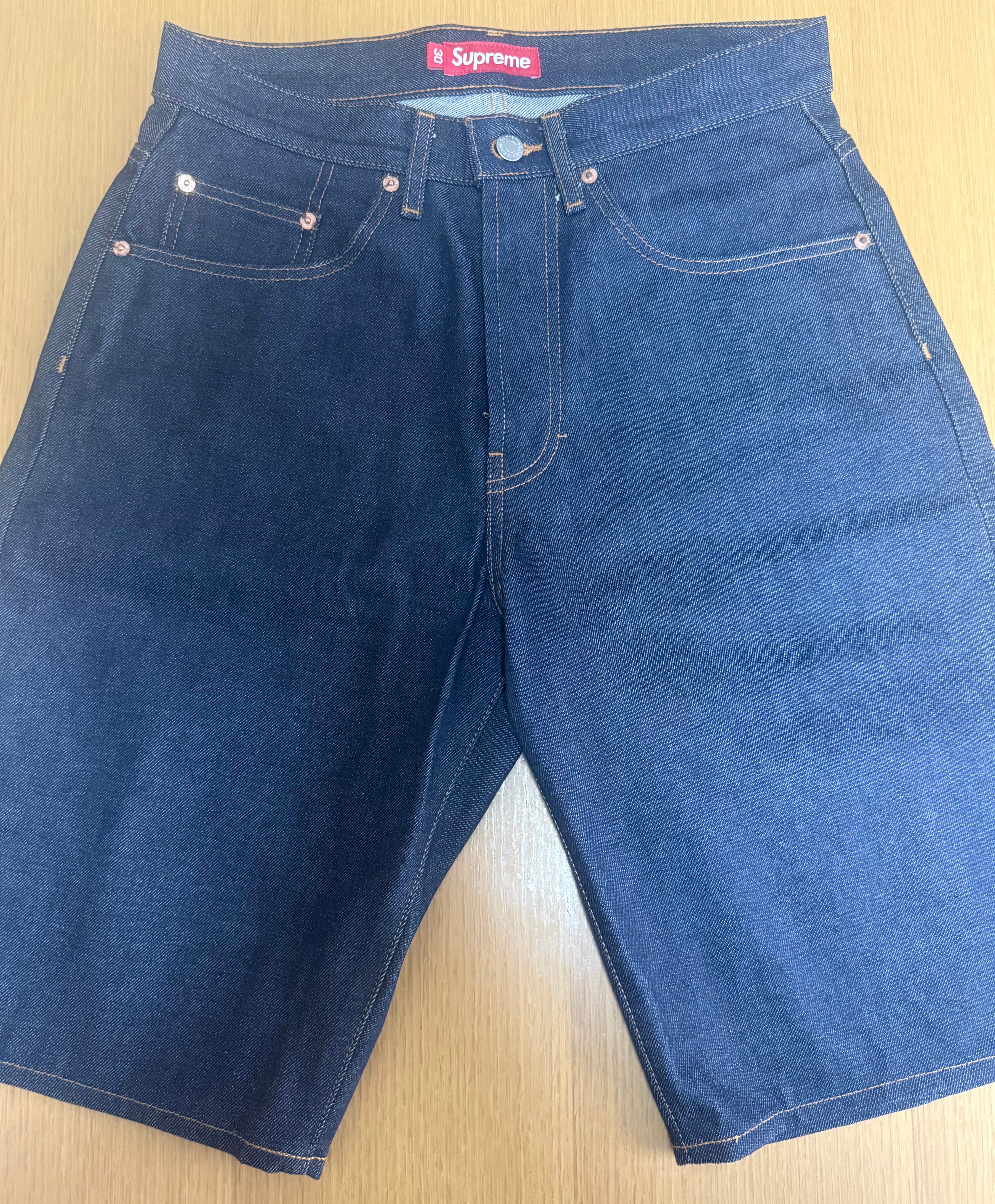 Supreme Rigid Baggy Selvedge Denim Short "Rigid Indigo"