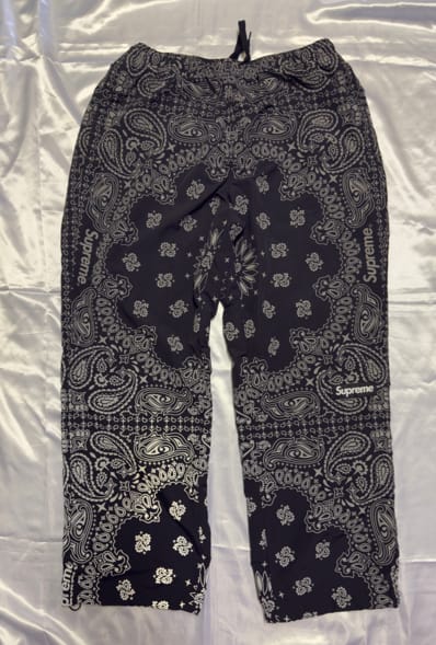 Supreme Reflective Bandana Track Pant "Black"