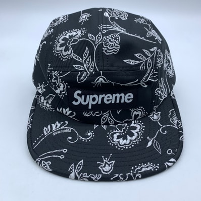 Supreme Floral Jacquard Camp Cap "Black"