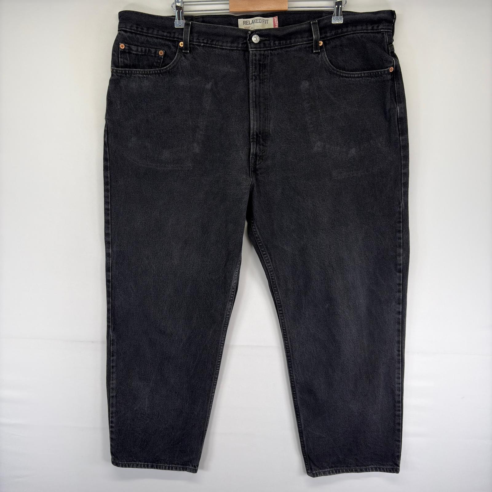 古着 リーバイス Levi's デニム パンツ 550 テーパード 長ズボン 大きいサイズ ジーンズ ジーパン W46 L30  ブラック系 メンズ