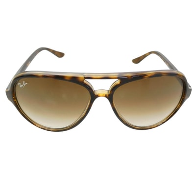 Ray-Ban レイバン RB4125 CATS 5000 ティアドロップ サングラス ブラウン系【中古】