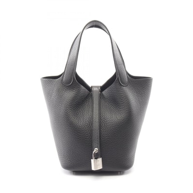エルメス HERMES ピコタンロックPM ハンドバッグ バッグ レザー トリヨンクレマンス トリヨンクレマンス K刻印(2025年製造) レディース ブラック系 【中古】