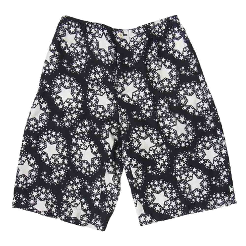 GUCCI グッチ ショートパンツ 624399 ZAENN スター総柄 星柄 シルク ショーツ ショート ハーフ パンツ ブラック系 46【美品】【中古】