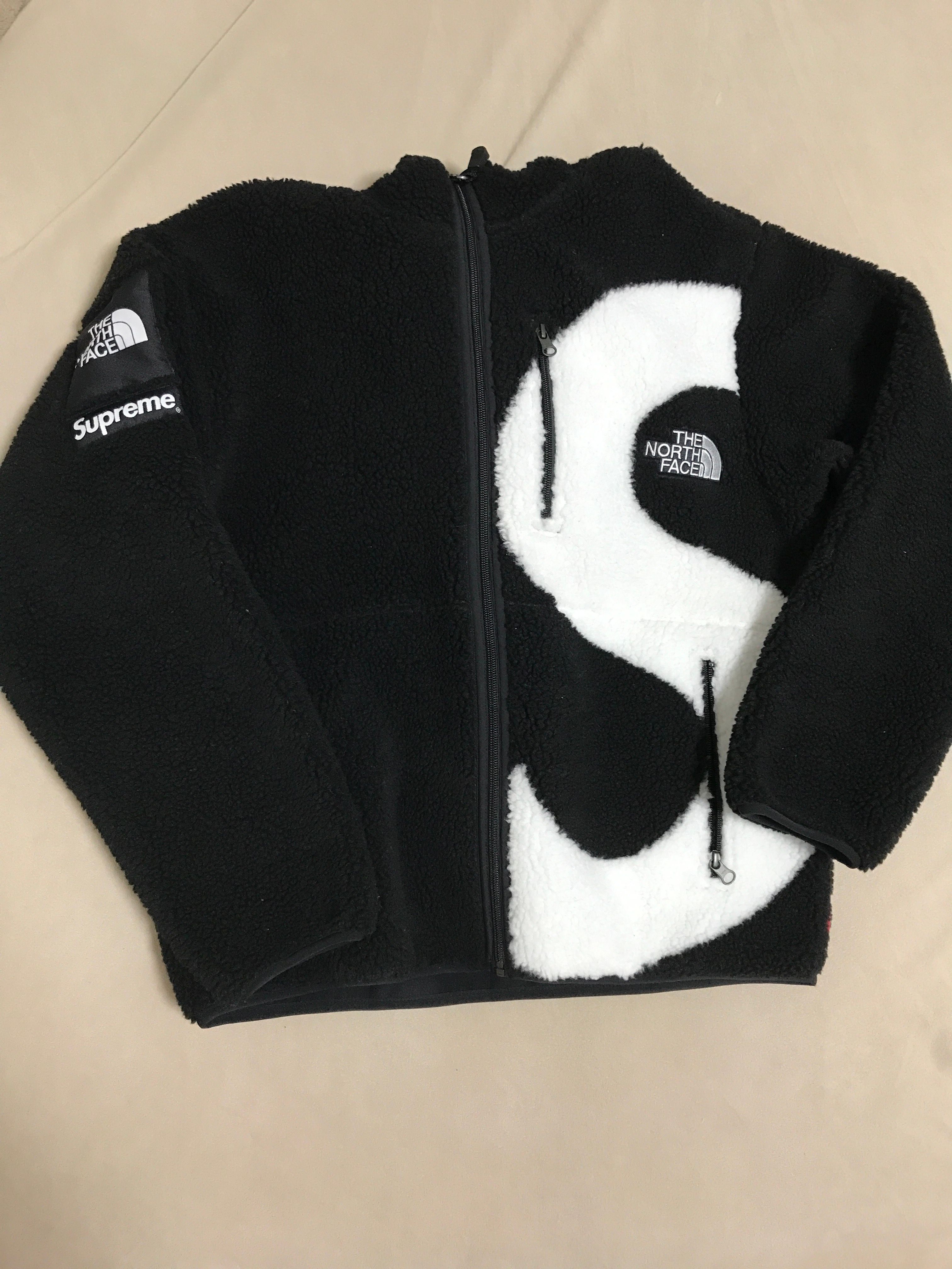 Supreme x The North Face S Logo Hooded Fleece Jacket "Black"