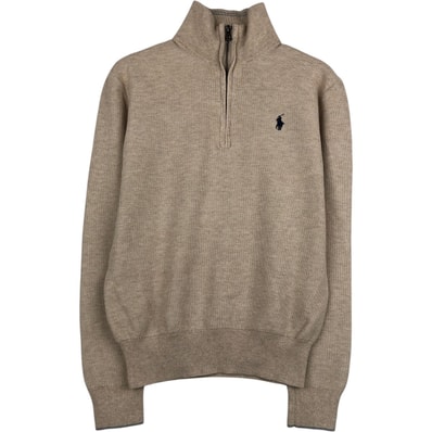 古着 ラルフローレン Ralph Lauren POLO RALPH LAUREN コットンニットハーフジップセーター レディースS相当/eaa621172