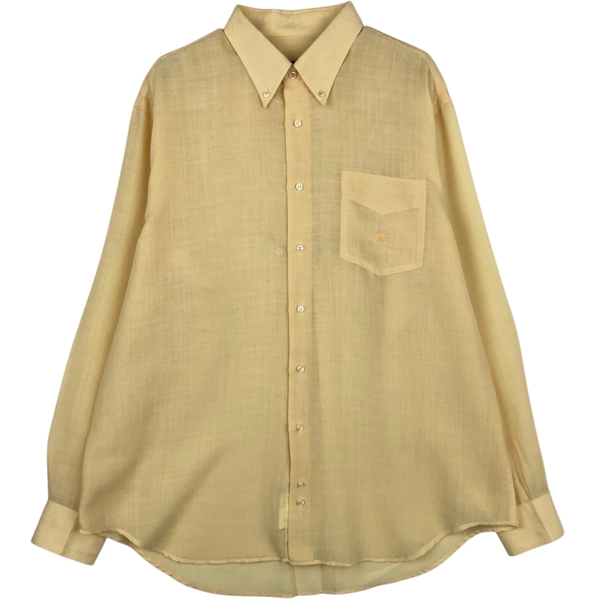 古着 バーバリー Burberry's BURBERRY LONDON 長袖 ポリ×リネン ボタンダウンシャツ メンズXL相当/eaa633564