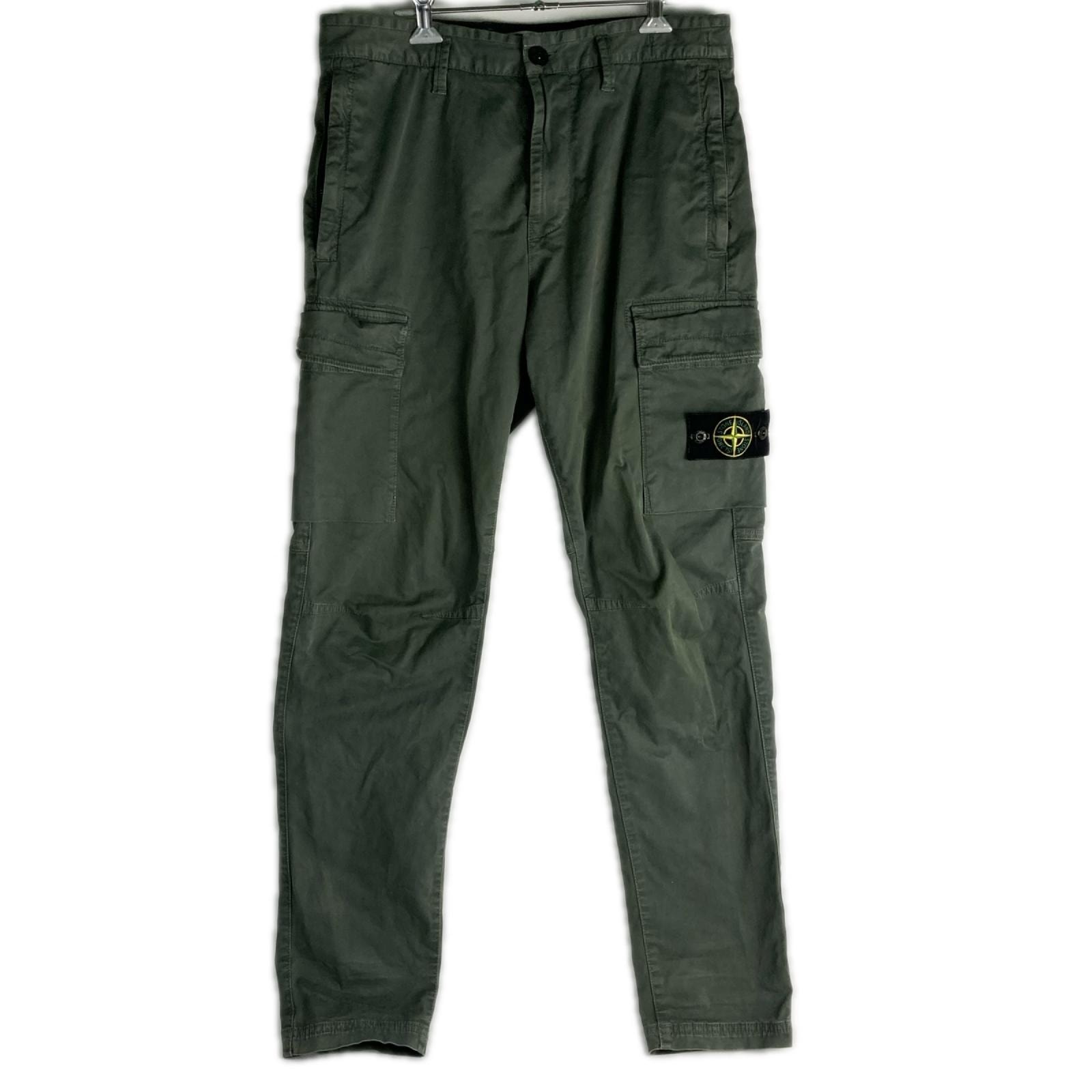STONE ISLAND ストーンアイランド REGULAR TAPERED カーゴパンツ 30インチ 801530404 カーキ