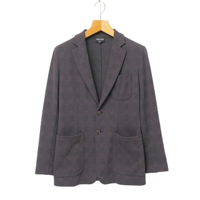 GIORGIO ARMANI ジョルジオアルマーニ テーラードジャケット サイズ46 ニットジャケット イタリア製 ブランド古着【中古】20260527/RA9531