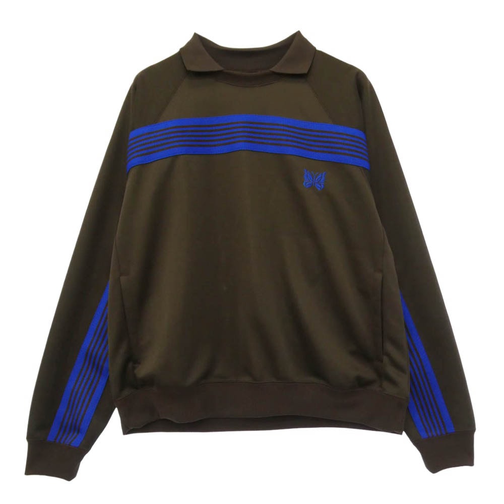 Needles ニードルス 11-13-2343-334 Beams Track Top ビームス 別注 トラック トップ ジャージ プルオーバー ダークブラウン系 ブルー系 S【新古品】【未使用】【中古】