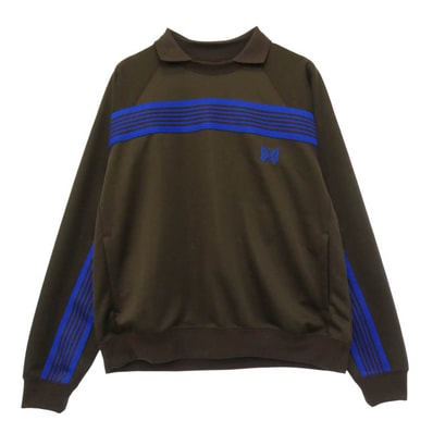 Needles ニードルス 11-13-2343-334 Beams Track Top ビームス 別注 トラック トップ ジャージ プルオーバー ダークブラウン系 ブルー系 S【新古品】【未使用】【中古】