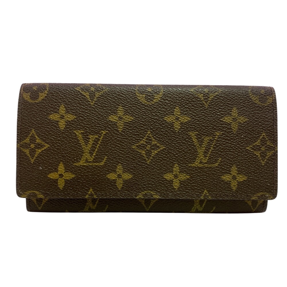 ルイヴィトン LOUIS VUITTON 長財布 モノグラム ポルトサークルバイフォールド 長札入れ M61820 ブラウン