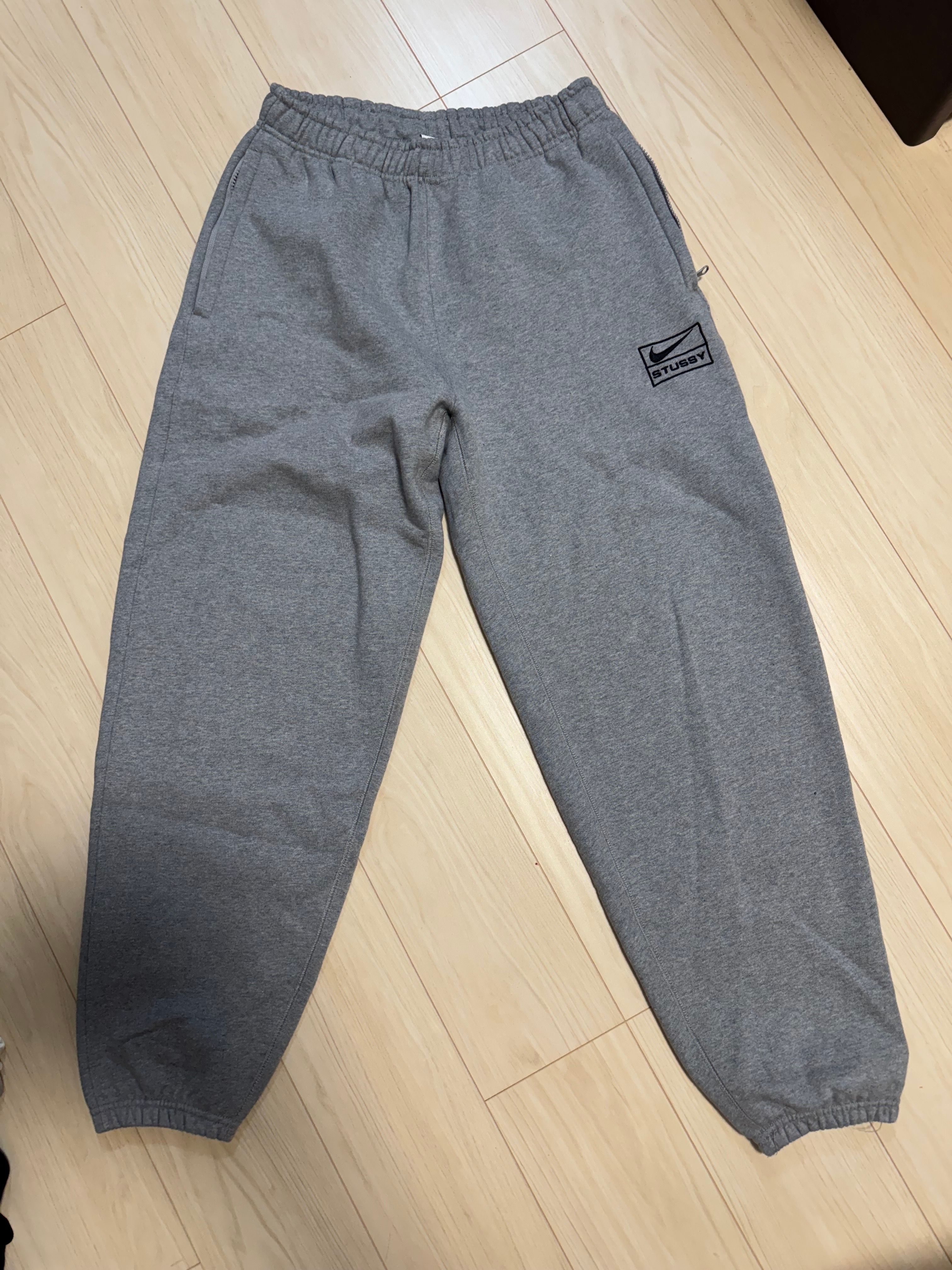 Stussy x Nike Fleece Pants (US Size) "Grey" DO9340-063