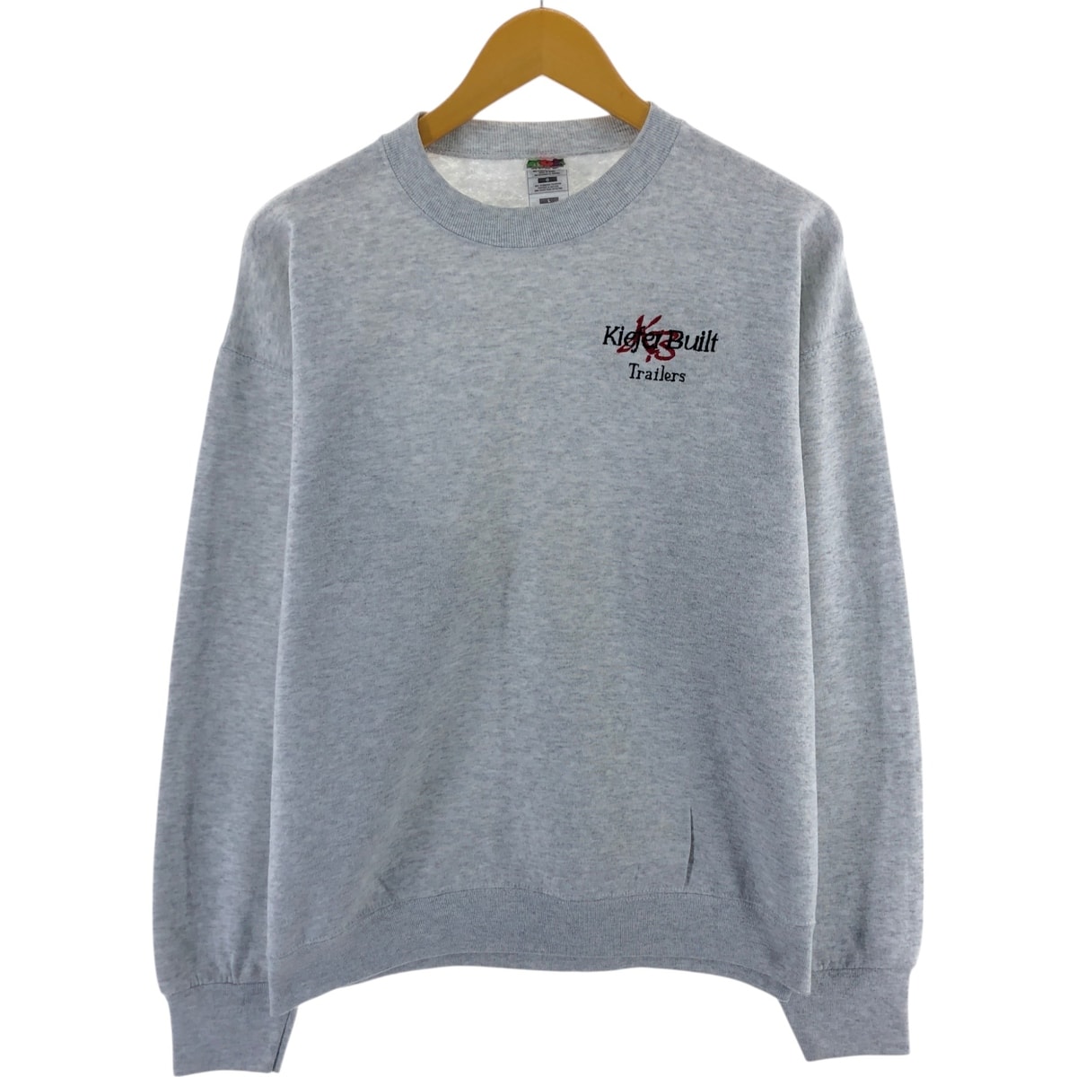 古着 90~00年代 フルーツオブザルーム FRUIT OF THE LOOM Kiefer Built Trailers アドバタイジング スウェットシャツ トレーナー メンズL相当/eaa468967