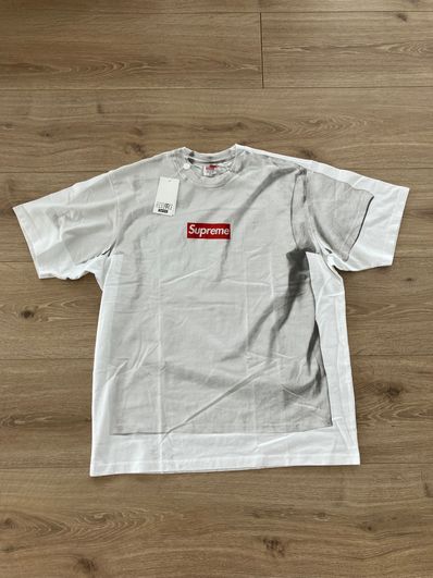 Supreme x MM6 Maison Margiela Box Logo Tee "White"