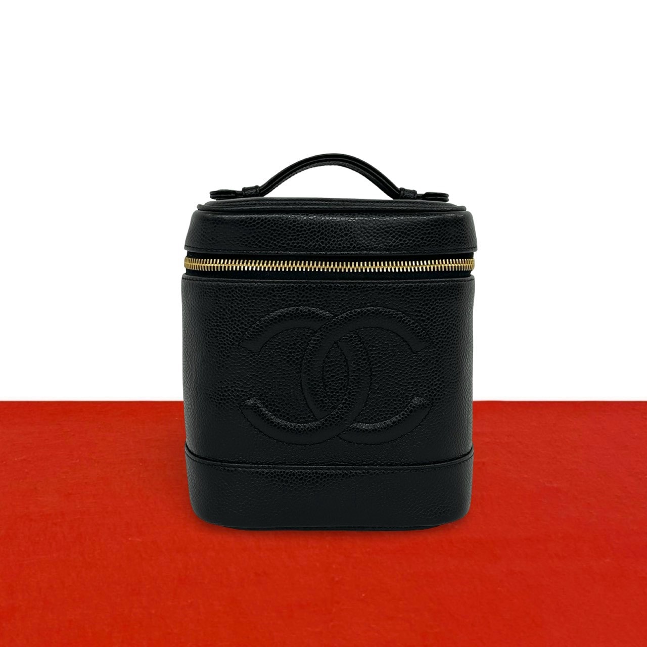 CHANEL シャネル ココマーク キャビアスキン ハンドバッグ ブラック
06526