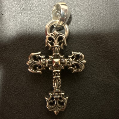 Chrome Hearts Filigree Cross Pendant XS with Plain Bail "Silver"