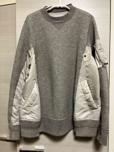 sacai Sponge Sweat MA-1 Pullover