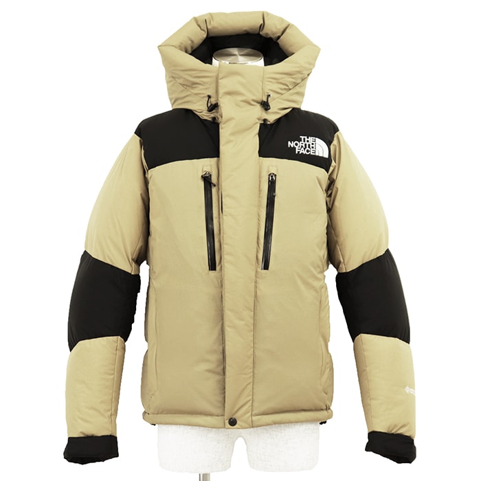 SALE【美品】THE NORTH FACE ザ・ノースフェイス ダウンジャケット バルトロライト サイズ M メンズ ロゴ エンブロイダリー 刺繍 ゴアテックス アウター ベージュ ベトナム製