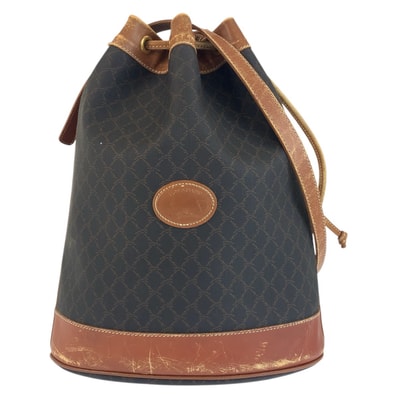 Longchamp ロンシャン ヴィンテージ ブラウン PVC レザー/ ショルダーバッグ 602612 【中古】