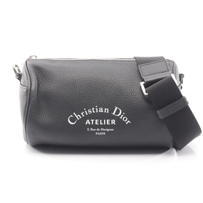 ディオール Dior アトリエ ローラー ショルダーバッグ バッグ レザー メンズ レディース ブラック系 1ATPO061XXX-H03E 【中古】