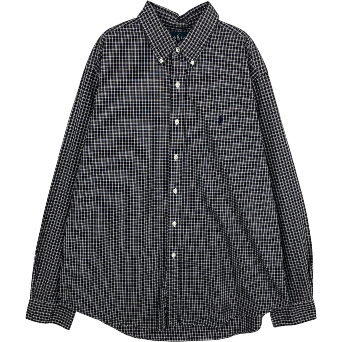 古着 ラルフローレン Ralph Lauren CLASSIC FIT クラシックフィット 長袖 ボタンダウンチェックシャツ メンズXL相当/eaa628720