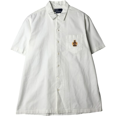 古着 ラルフローレン Ralph Lauren POLO RALPH LAUREN 半袖 ボタンダウンシャツ メンズL相当/eaa578292