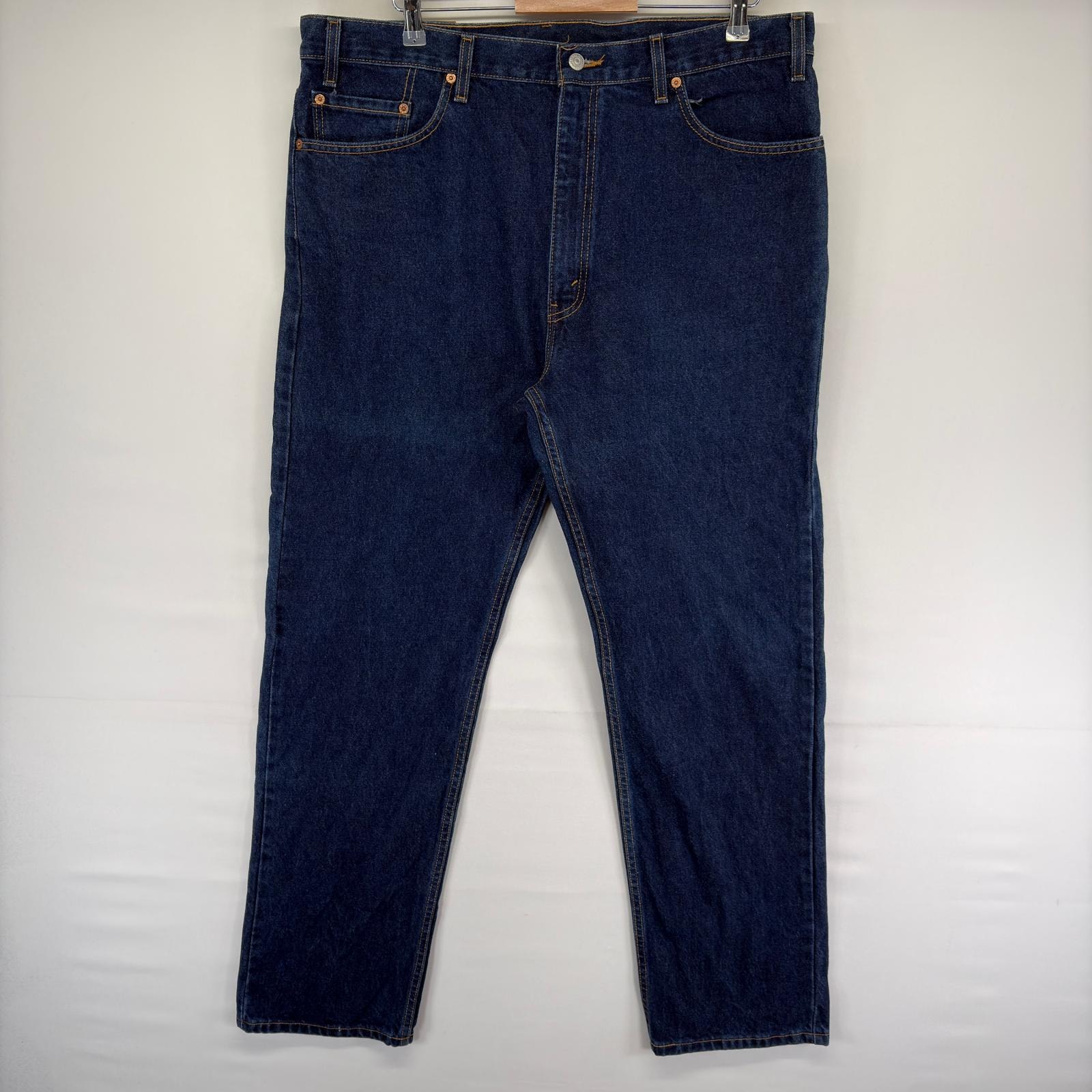 古着 リーバイス Levi's USA製 デニム パンツ 5ポケット ジッパーフライ 505 ジーンズ ジーパン w40 L34  ブルー系 メンズ