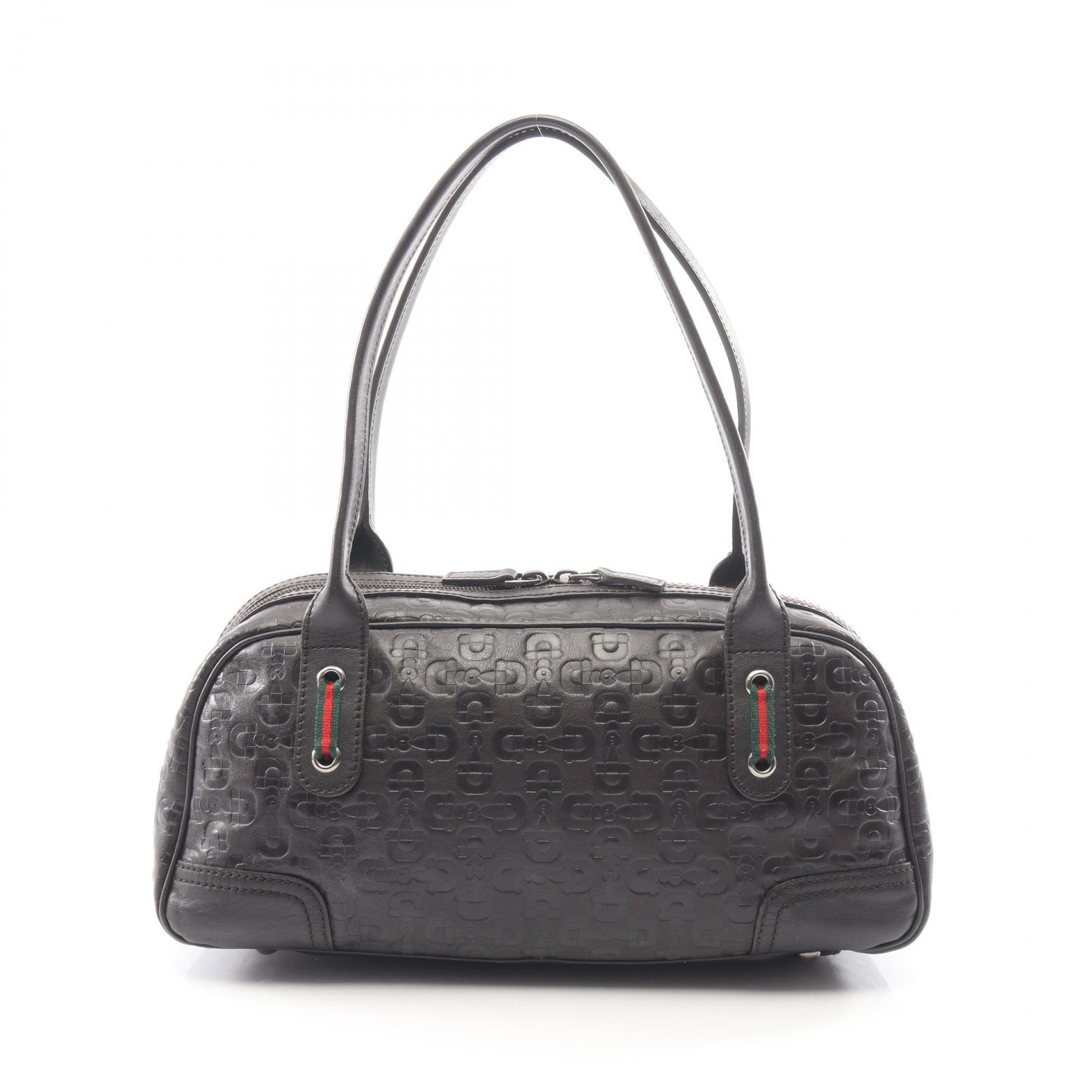 グッチ GUCCI シェリーライン ハンドバッグ バッグ レザー レディース ブラウン系 / マルチカラー 293594 【中古】