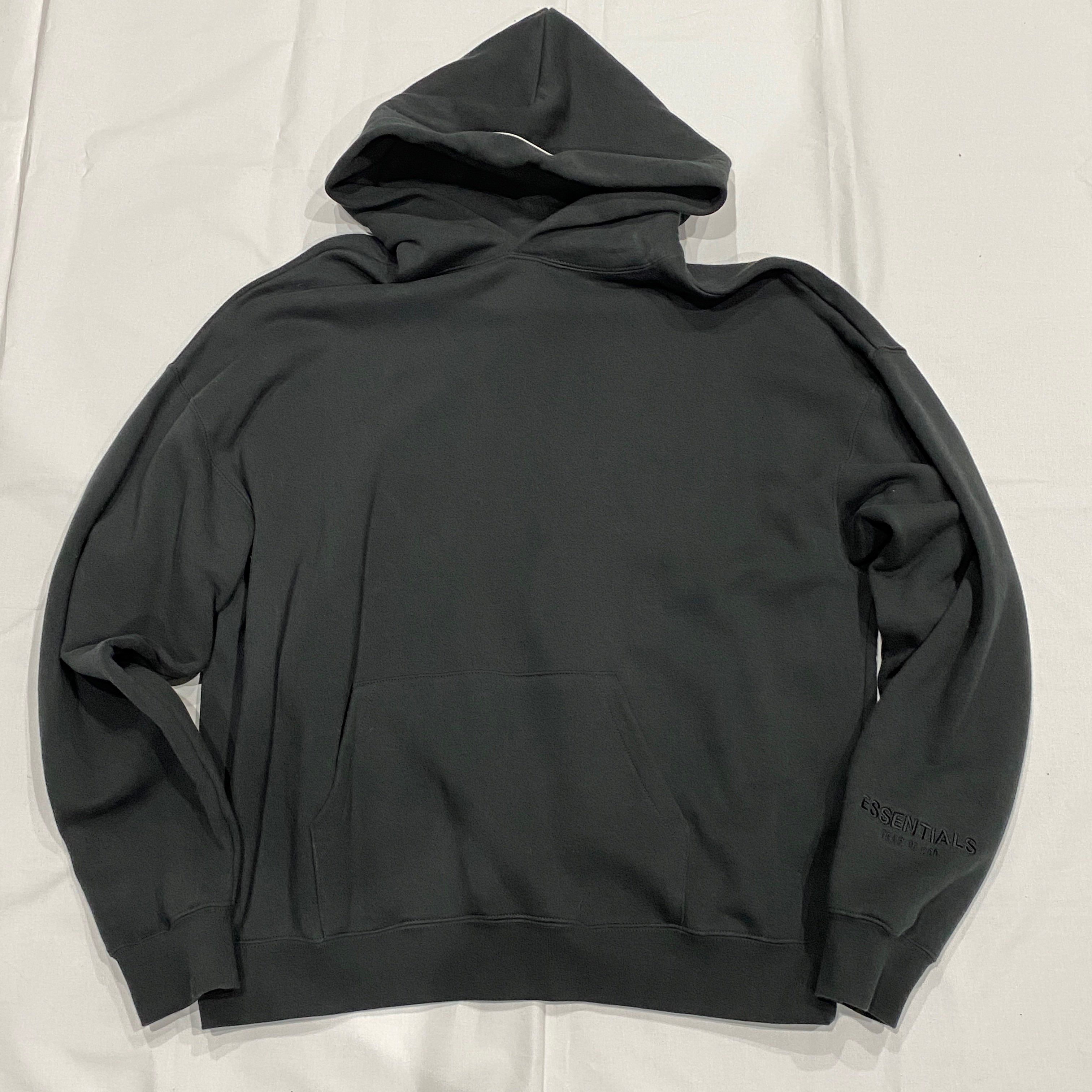 FEAR OF GOD ESSENTIALS 3M Logo Pullover Hoodie "Black"
