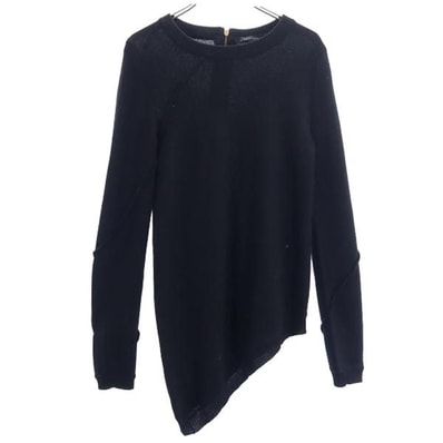 MARC BY MARC JACOBS マークバイマークジェイコブス 長袖 デザイン ニット S ブラック系 バックジップ セーター