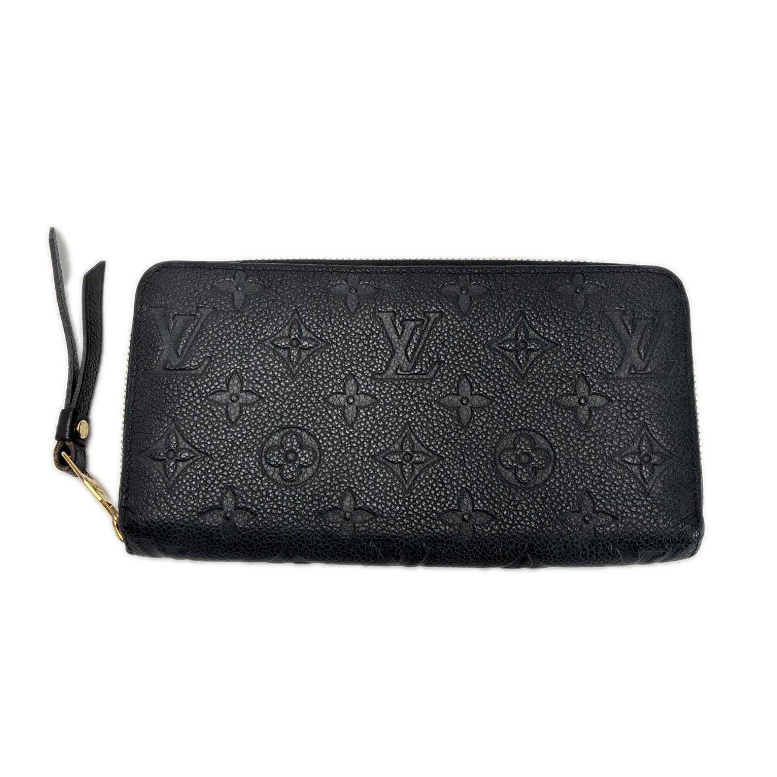 LOUIS VUITTON ルイヴィトン ラウンドファスナー財布 モノグラムアンプラント ジッピーウォレット M61864 ブラック