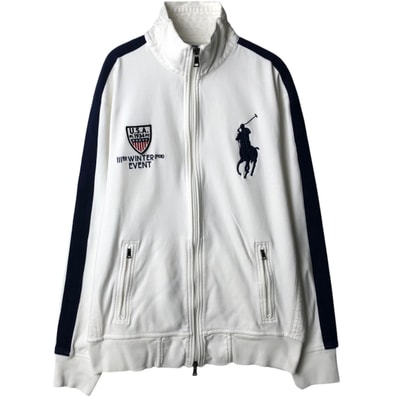 古着 ラルフローレン Ralph Lauren POLO by Ralph Lauren 星条旗柄 ビッグポニー コットンジャージ メンズM相当/eaa634515