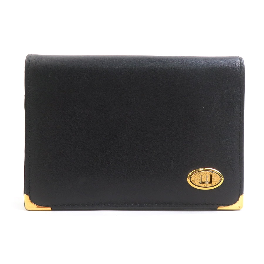 C (やや傷や汚れあり)】ダンヒル Dunhill カードケース レザー