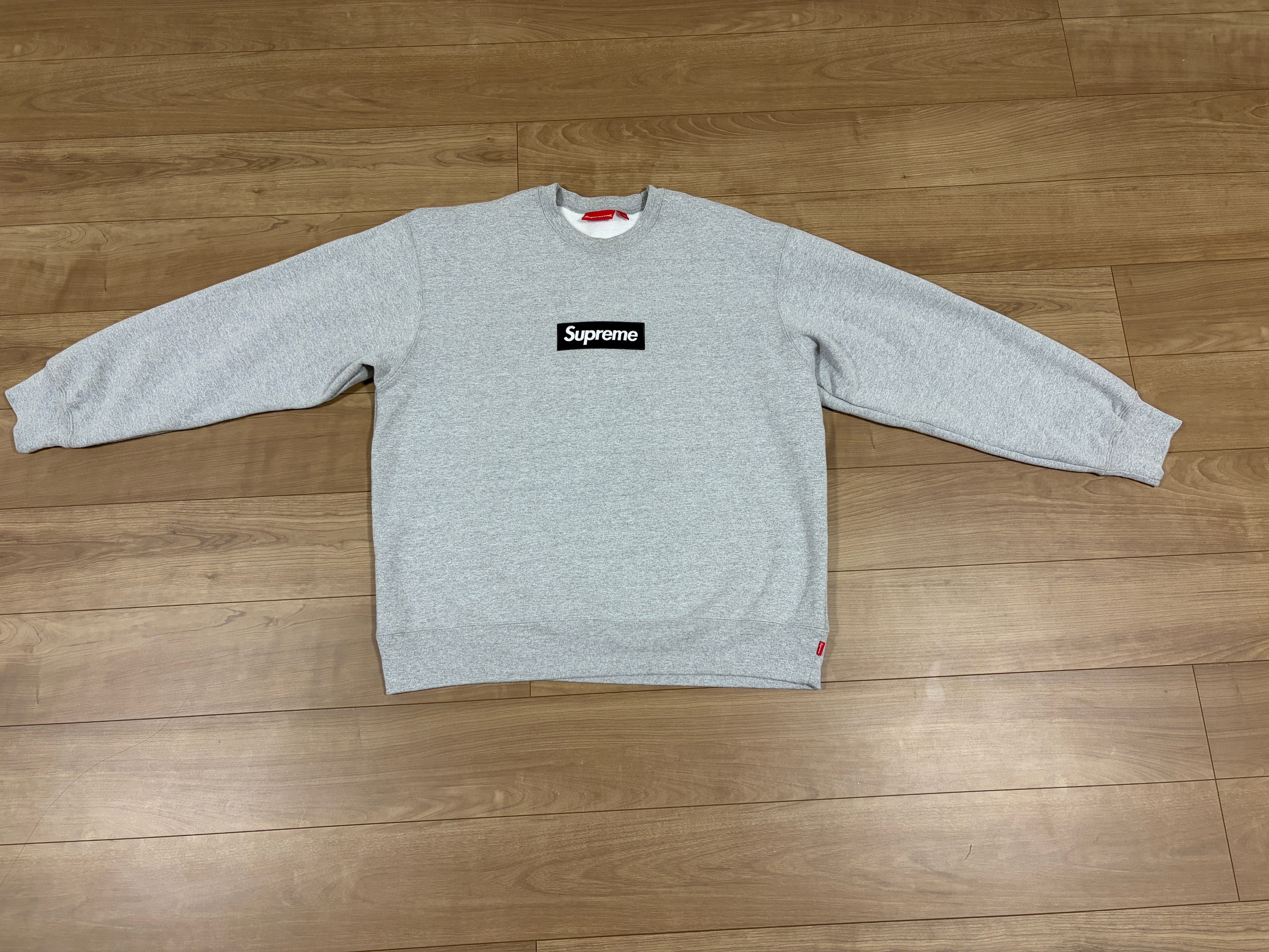 Supreme Box Logo Crewneck "Heather Grey" (22FW)