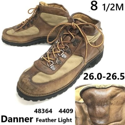 80s/Vintage★Danner/ダナー★48364/Feather Light/GORE-TEX/本革/フェザーライトブーツ【8.5M/26.0/茶】Leather/Boots/shoes◆bWB112-4