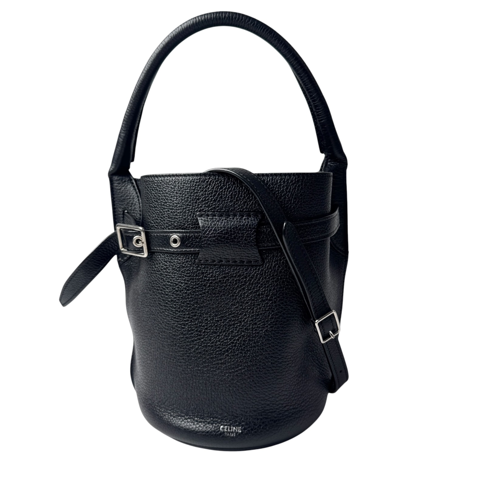 セリーヌ CELINE ビッグバッグ バケット ナノ ブラック レザー 2WAY ハンドバッグ ショルダーバッグ 斜めがけ クロスボディ レディース