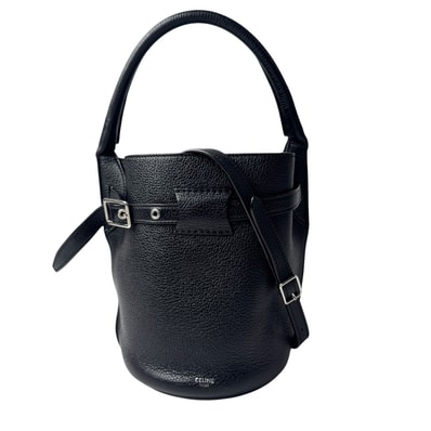 セリーヌ CELINE ビッグバッグ バケット ナノ ブラック レザー 2WAY ハンドバッグ ショルダーバッグ 斜めがけ クロスボディ レディース