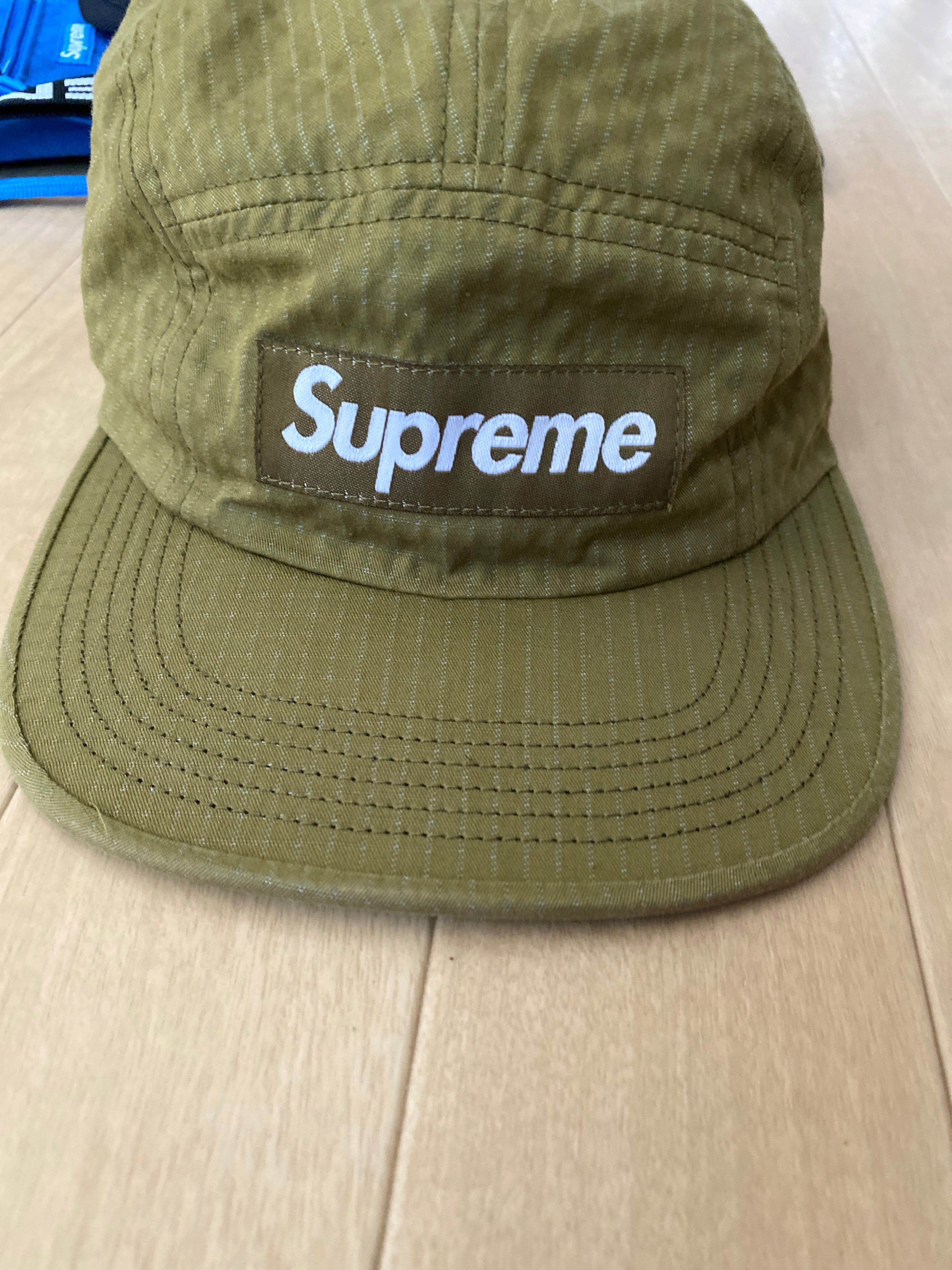 Supreme Washed Chino Twill Camp Cap "Olive"(21SS)