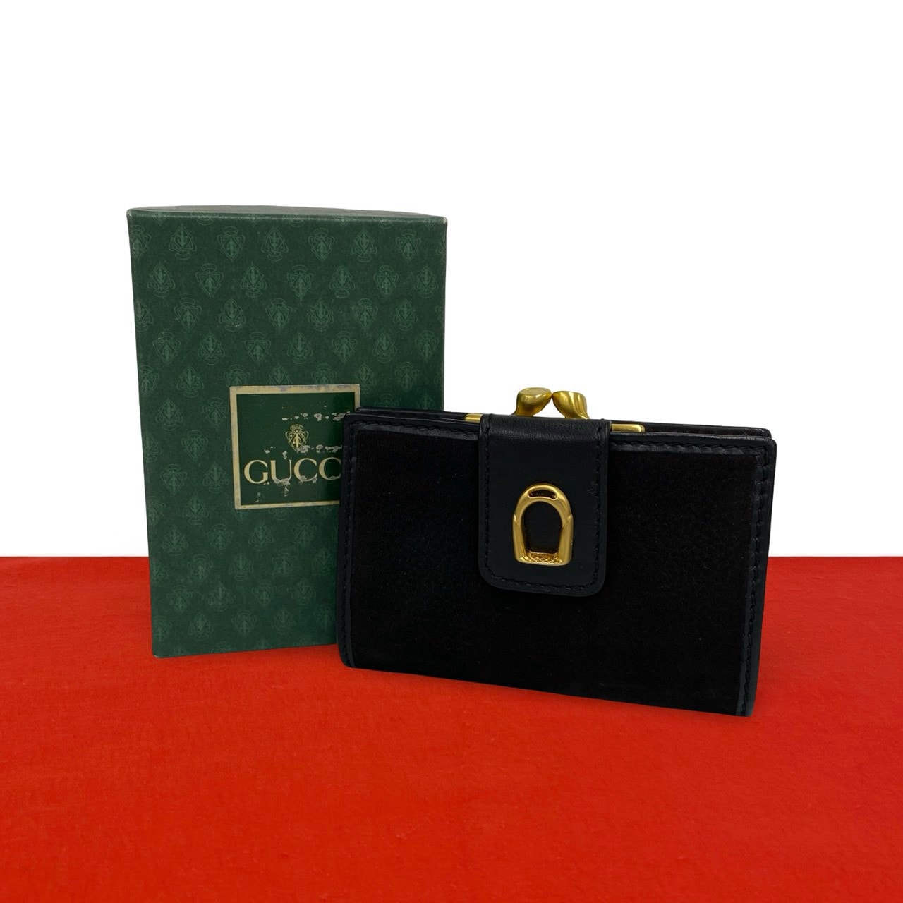 GUCCI グッチ ロゴ 金具 レザー コインケース ブラック
31082