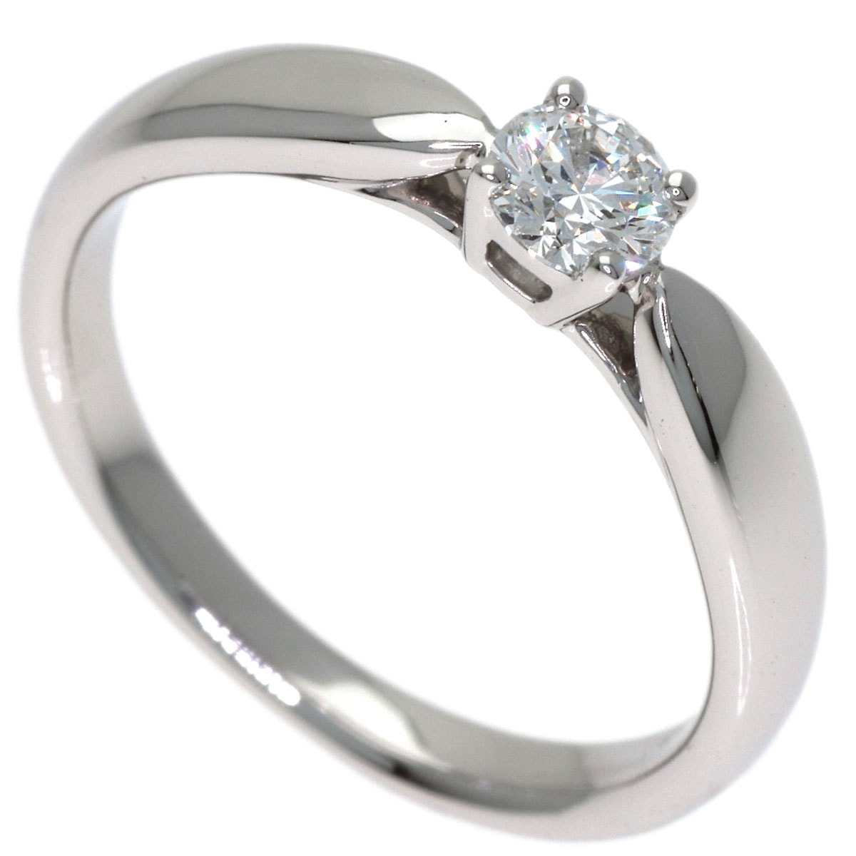 TIFFANY&Co. ティファニー ハーモニー ソリティア ダイヤモンド リング・指輪 PT950 レディース [中古]