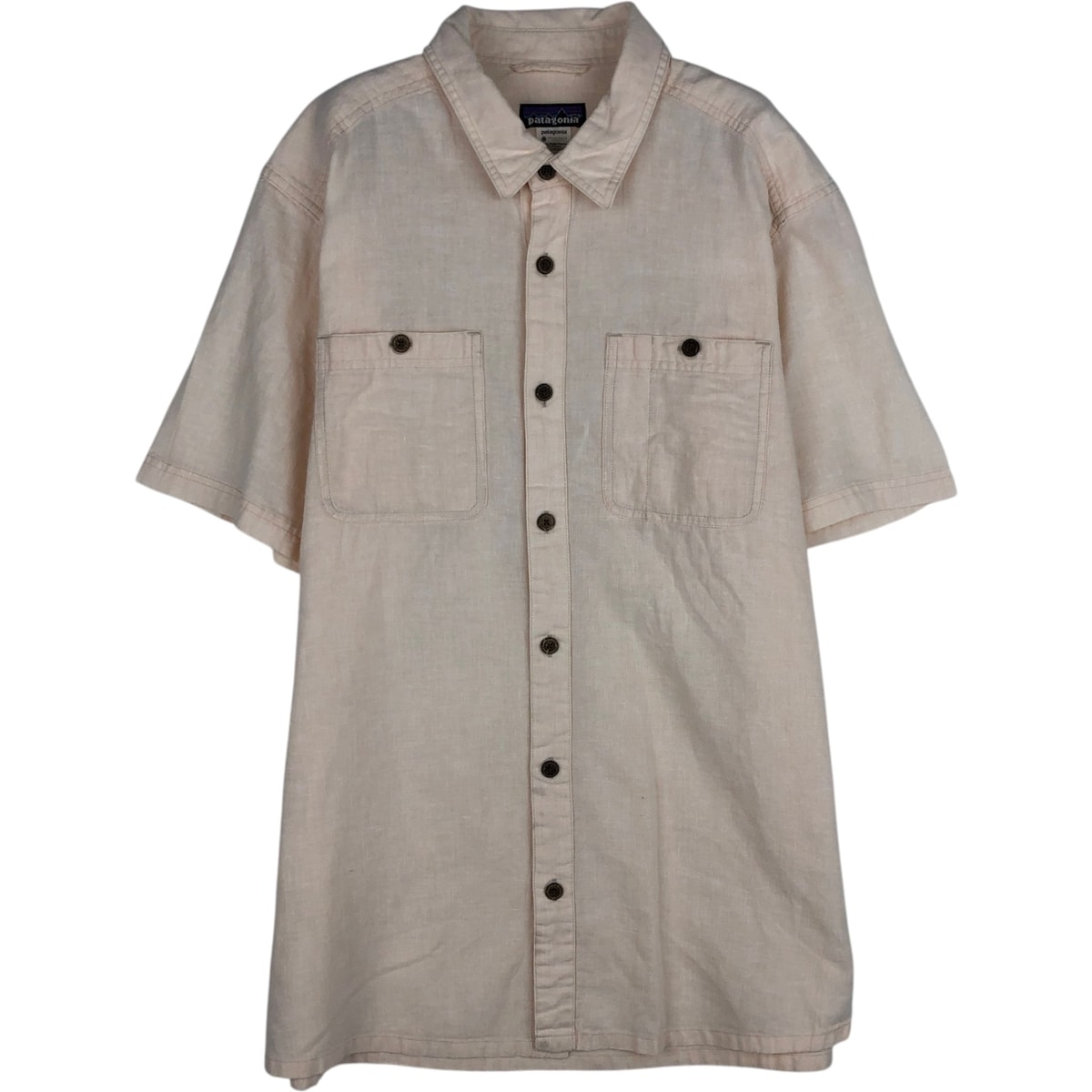 古着 パタゴニア Patagonia MIGRATION HEMP SHIRT 53138SP12 半袖 コットン×ヘンプシャツ ボックスシャツ メンズM相当/eaa644914