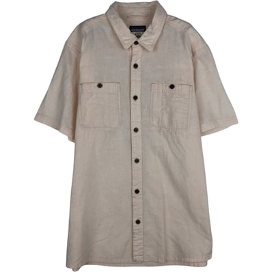 古着 パタゴニア Patagonia MIGRATION HEMP SHIRT 53138SP12 半袖 コットン×ヘンプシャツ ボックスシャツ メンズM相当/eaa644914