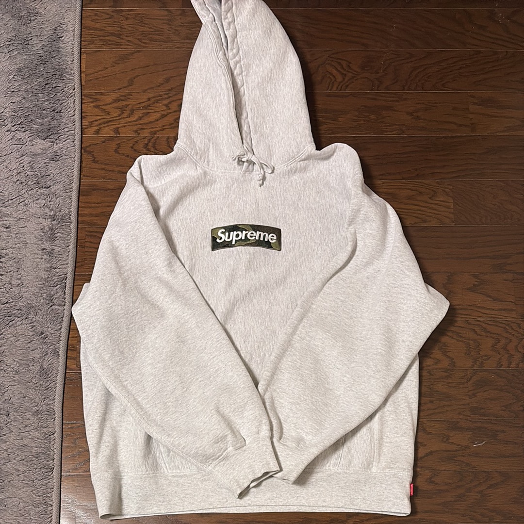 Supreme Box Logo Hooded Sweatshirt "Ash Grey" (23FW)