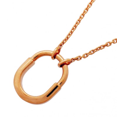 ★SALE【6jgb0240】ティファニー ネックレス ロック スモール K18PG ピンクゴールド【中古】レディース